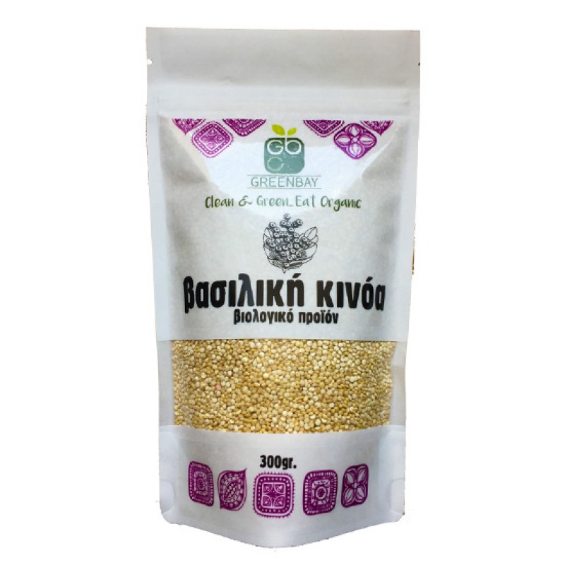 GREEN BAY Βασιλική Λευκή Κινόα (300γρ) Superfoods ,Ξηροί καρποί , αποξηραμένα φρούτα & σπόροι